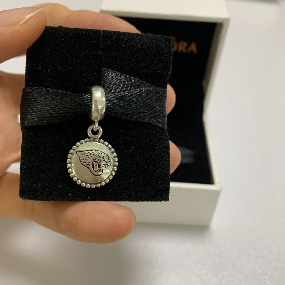 Pandora NFL Football Charm Jacksonville Jaguar Dangle Charm Pendant